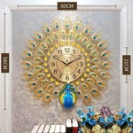 Horloge Murale Peacock House Salon Horloge Simple Horloge à Quartz muet, Le