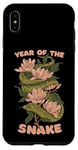 iPhone XS Max Celebrate Chinese New Year of the Snake 2025 Floral Flowers Case