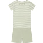 Hust & Claire Pyjamas med t-skjorte og shorts, Green sage