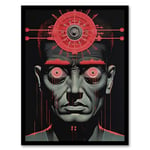 Artery8 Big Brother Is Watching You George Orwell 1984 Artwork Framed Wall Art Print 18X24 Inch