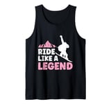 Snowboarding RIDE LIKE A LEGEND Funny Snowboard Girl Tank Top