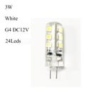3w/5w/7w G4 Lamp G9 Led Light Corn White Dc12v 3w