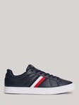 Tommy Hilfiger Leather Signature Tape Court Trainers, Desert Sky