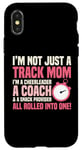 Coque pour iPhone X/XS Track And Field Mom Entraîneur de course Track Mom