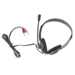 B Casque d'ordinateur à suppression de bruit, écouteur filaire avec microphone, écouteur léger pour ordinateur portable, PC, écoliers, téléphone de sauna, 3.5mm ""Nipseyteko