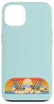 Coque pour iPhone 13 Voyage à la plage, soleil, mer, coquillages, oiseaux, sable, vacances en famille