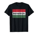 Retro Magyarorszag Hungarian Flag of Hungary Men Kids Women T-Shirt