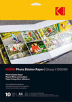 KODAK Photo Sticker Paper A6 X20 | Gloss 120gsm - - 8.5"x11"