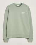 Maison Kitsuné Handwriting Sweatshirt Vert De Gris