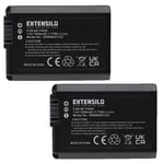 2x Battery for Sony ZV-E10 1050mAh