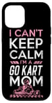 iPhone 12/12 Pro Go Kart Racing Vintage I Can't Keep Calm I'm A Go Kart Mom Case