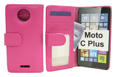 Plånboksfodral Moto C Plus (XT1723) (Hotpink)