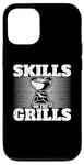 Coque pour iPhone 14 Skills On The Grills Barbecue fumoir Barbecue Chef Cook Grilling