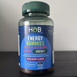 H&B Vitamin B Complex Gummy 60 Chewables Supports Energy Metabolism Vegan