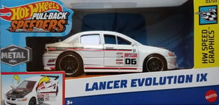 Mattel Hot Wheels: Pull-Back Speeders - Lancer Evolution IX (1:43) (HPR73)