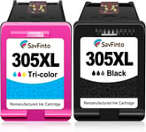 305 XL Cartouches d'encre pour HP 305 Cartouches d'imprimantes Compatibles pour HP DeskJet Plus 2700 4110 4120 4122 HP Envy 6000 6010 6020 6022 6030 HP Envy Pro 6420 6422 6430 6430 6400