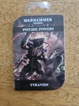 Warhammer 40k Tyranids Psychic Powers Cards 2013 6th Edition New Sealed