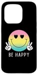 Coque pour iPhone 15 Pro Chemise Be Happy Heart Eyes Smile Face Peace Happy Face Love