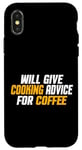 Coque pour iPhone X/XS Amusant, Chef Cook donnera des conseils de cuisine pour le café