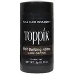 Toppik Hiusten rakennuskuidut koekoko tummanruskea 3g Toppik Hair Building Fibers Trial Size Tummanruskea 3g