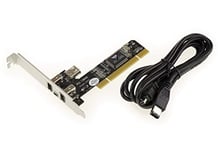 KALEA-INFORMATIQUE Carte contrôleur PCI vers FireWire 400 IEEE1394a 3+1 Ports avec Chipset Via. avec Cordon ILink blindé 1.5M