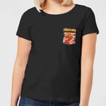 The Flintstones Pocket Pattern Women's T-Shirt - Black - 3XL