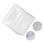 Indoor Window Insulation Film Back Adhesive Hook Loop Fasteners Reusable Cut TOU