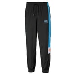 Puma x Tetris Mens Track Pants Taped Graphic Logo Joggers 597137 01 - Black Textile - Size X-Small