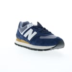 New Balance 574 ML574DNH Mens Blue Suede Lace Up Lifestyle Trainers Shoes