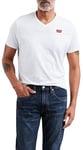 Levi's Men's Original Housemark V-Neck T-Shirt, White, S