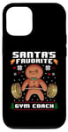 iPhone 12/12 Pro Santas Favorite Gym Coach Gingerbread Man Workout Christmas Case