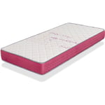 Dormalit - Matelas 80X160 lit enfants Epaisseur 18 cm dua ressorts - Ressorts ensaches, Mousse a memoire, Ergonomique et respirant, ideal pour les