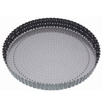 Master Class Crusty Bake Non-Stick Perforated Fluted Round Quiche Tin - 25cm