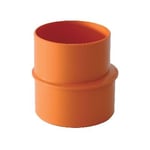 1 X TUYAUX ET RACCORDS EN PVC RIGIDE DE COULEUR ORANGE Diamètre 125 x 200