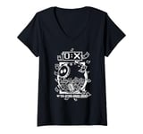 Womens Squid Game Prize Money Piggy Bank White Print V-Neck T-Shirt