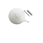 Gardinia Support de Plafond pour Rail de Rideau en Aluminium, 3 Voies Blanc, Lot de 2, Non Applicable