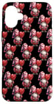 iPhone 16 Plus Funny Valentines Gnome Dad Graphic With Red Heart Lollipops Case