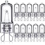 G9 halogenlampa 42W, 230V, 10-pack 42W