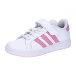 adidas Grand Court 2.0 Shoes Children Chaussures de Tennis, Cloud White/Bliss Pink/Clear Pink, 28 EU