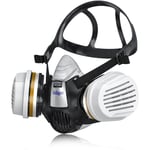 Dräger X-plore 3300 Masque de protection respiratoire adapté aux peintures solvants, époxy résine, poussières Demi-Masque peinture avec 2 cartouches