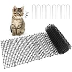 Cat Scat Mat with Spikes, Cat Repellent Mat, Flat Prickle Strip Dig Stopper, Pet Deterrent Mats for Garden, Fence (30 x 200 cm)