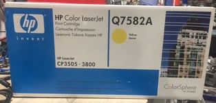 HP 503A OEM Yellow LaserJet Laser Toner Original Q7582A - CP3505/3800  REF 5