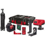 Laser 3 lignes 12V M12 3PL 360° (pack complet) + 1 batterie 4 Ah + chargeur en coffret Packout - MILWAUKEE - 4933478960