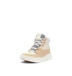 Sorel Femme Out N About 4 Mid Sneaker Waterproof Basket, Honey White/Ceramic, 37 EU