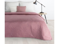 Eurofirany DESIGN 91 BONI / 6 Överkast, varmpressad quiltad med bladmönster, 170X210 cm, färg: rosa Överkast