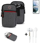 Holster + earphones for Samsung Galaxy S21+ 5G Exynos Belt Pouch