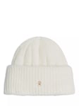 Tommy Hilfiger Alpaca Wool Blend Beanie, Ancient White