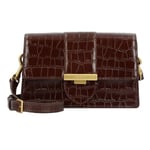 Lancaster Croco Ily Sac à bandoulière Cuir 21 cm marron (TAS022461)