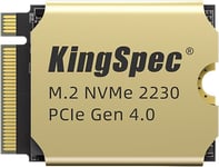 1To M.2 2230 PCIe Gen4x4 NVMe SSD avec dissipateur, Vitesse R/W jusqu'à 5000/4400 Mo/s, SSD pour Steam Deck, ASUS Rog Ally, Surface Pro