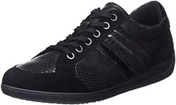 Geox Femme D Myria C Sneakers, Black, 36 EU